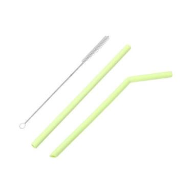 Imagem de Canudos De Silicone Reutilizáveis Coloridos, Resistentes a Arranhões E