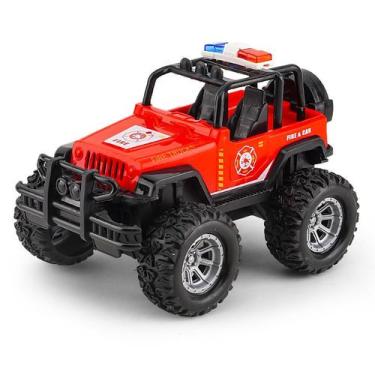 Imagem de Toy Police Car Friction Powered Red para crianças, tamanho grande - Ta