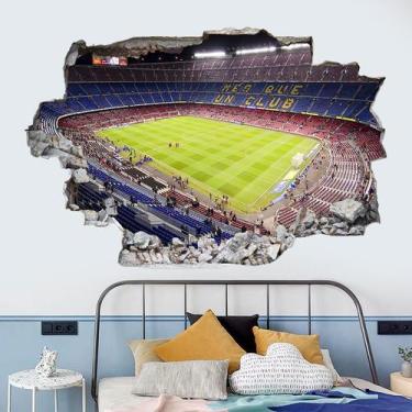 Imagem de Adesivos de parede 3D Soccer Stadium Realistic 40x60cm PVC - yiweisai