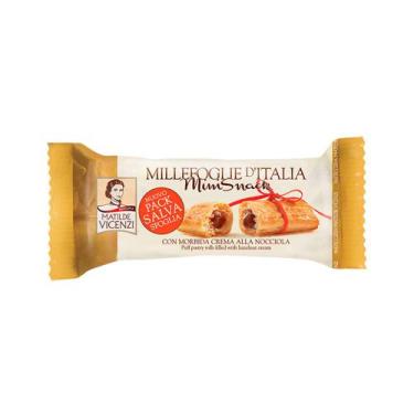 Imagem de Mini Snack de Massa Folhada Recheado de Creme de Avelã Vicenzi 25g - M