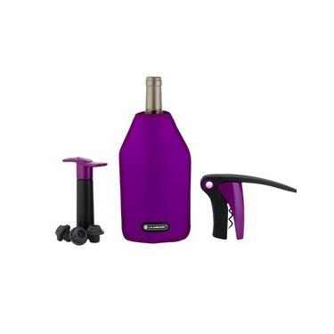 Imagem de CONJUNTO LE CREUSET SACAROLHA BOMBA A VACUO E COOLER PURPLE SHINY GS-139P 59207025900028