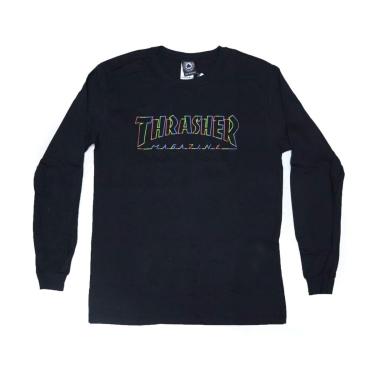 Imagem de Camiseta Manga Longa Thrasher Magazine Spectrum - Preto-Masculino