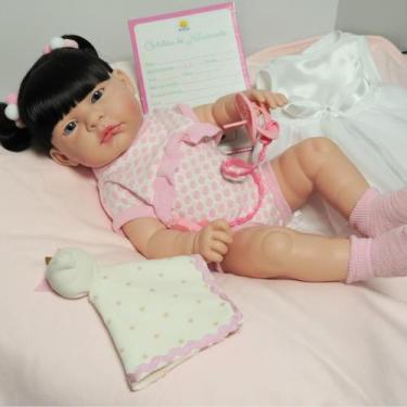 Imagem de Boneca Bebê Reborn Mia Realista Vinil Premium Day Luna