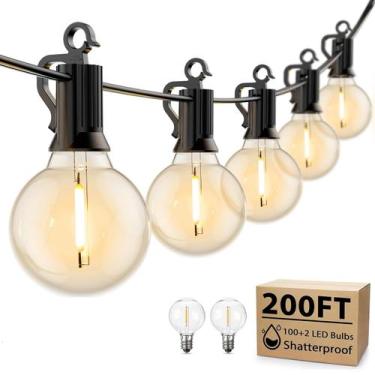 Imagem de Cordões de luz Brightown 61 m para área externa, à prova dágua e resis
