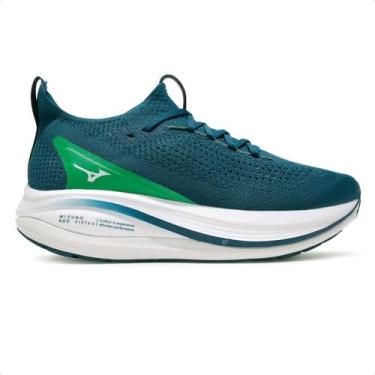 Imagem de Tênis Mizuno Neo Vista 2 Masculino, 41, Verde militar, Verde