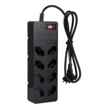 Imagem de Filtro De Linha com DPS iCLAMPER Energia 8 Tomadas Régua com - Congrat