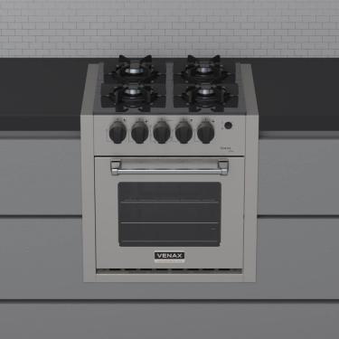 Imagem de Fogao a Gas de Embutir 4 Bocas Venax Gaudi Line Inox