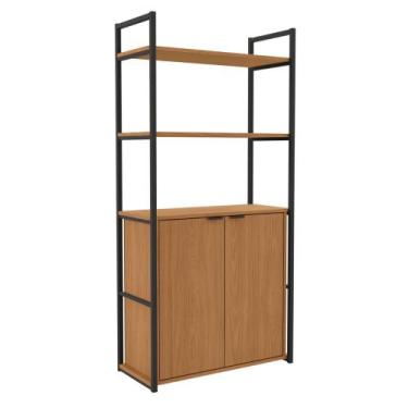 Imagem de Estante para Livros Livreiro 2 Portas 5 Prateleiras Kappesberg Industr