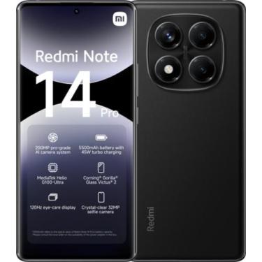 Imagem de Redmi Note 14 Pro 4G 8 GB RAM 256 GB Câmera 108MP Preto - Xiaomi, 256G