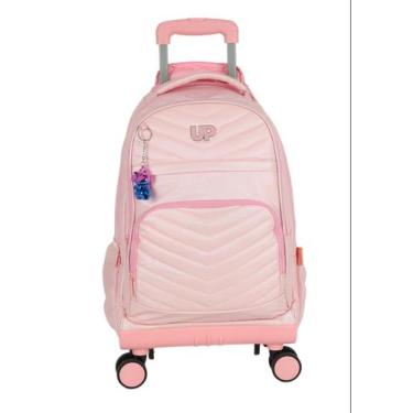 Imagem de Mochila Rodas 360 Escolar Infantil Crinkle Up4You MC49122UP, Rosa