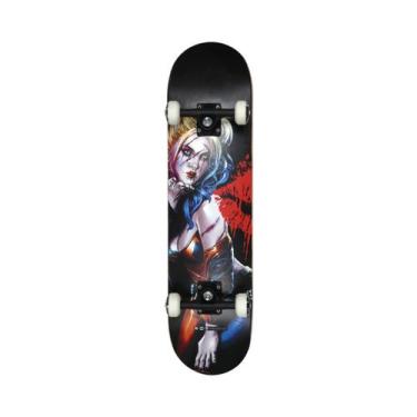 Imagem de Skateboard Infantil Liga Da Justiça Coringa Bel 413100, Arlequina