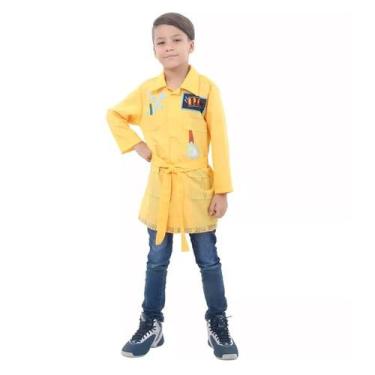 Imagem de Fantasia DPA Detetives do Prédio Azul Infantil Capa Amarela - Capim, A