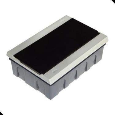 Imagem de Centrinho Quadro Para 3/4 Disjuntores Embutir Fume - Biki