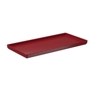 Imagem de Prato Sushi Japones Retangular uno 27x13x1,5 cm Vermelho - Coza