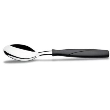 Imagem de Colher de Mesa Aço Inox Cabo Preto Brinox