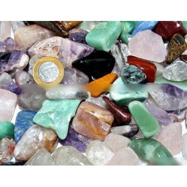 Imagem de Cascalho Misto Polido - 1 kg de Pedras Naturais de 35 a 50 mm Classe B