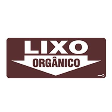 Imagem de Placa de sinalização Lixo Orgânico 30 x 13cm Encartale