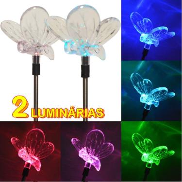 Imagem de Luminária Solar para Jardim Abelha 2 Peças CBRN12930