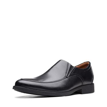 Imagem de Clarks Sapato masculino Whiddon Step L: eather Leather Loafers, Couro preto, 12 Wide