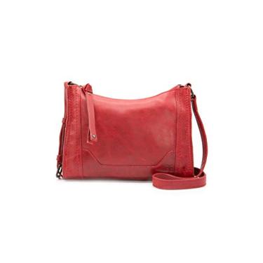 Imagem de Frye Bolsa tiracolo Melissa com zíper, bolsa elegante com alça ajustável e bolsos, Vermelho, One Size