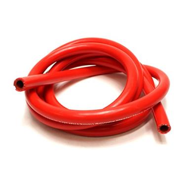 Imagem de HPS HTHH-038-REDx10 3/8" ID Vermelho alta temperatura reforçado silicone aquecedor mangueira rolo de 3 pés, pressão máxima de trabalho 80 psi, classificação máxima de temperatura: 350F, raio de dobra: 1-1/2"
