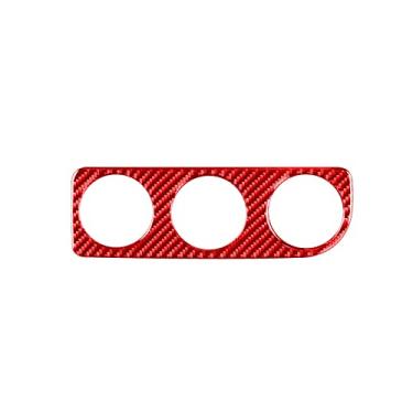 Imagem de JEZOE Decoração do painel do interruptor do ar condicionado adesivo decalque da guarnição, para Toyota Corolla 2014 2015 2016 2017 2018 Acessórios do carro
