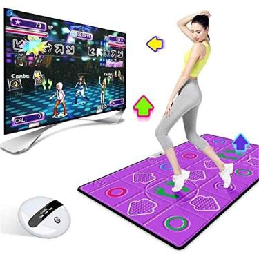 Imagem de Cobertor de dança duplo antiderrapante para casa PU ultra-grosso 30 mm sem fio computador de TV de uso duplo somatossensorial / corrida/cobertor de ioga/jogo de música infantil adulto atualizado
