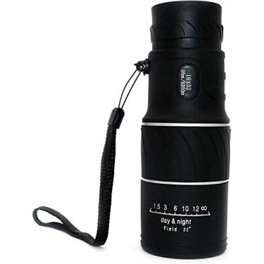 Imagem de Telescópio monocular 16x52, monocular óptico alto, filme verde MFC, peso leve portátilTelescópio à prova d'água para observação de pássaros, viagens, pesca, jogos de futebol ao ar livre