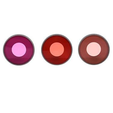 Imagem de Conjunto de Filtros de Mergulho de Lente de Câmera de 3 Peças, Vidro óptico de Alta Definição Rosa Vermelho Roxo Filtros de Mergulho de Câmera Definidos para Ação3