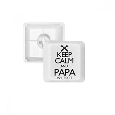Imagem de Keep Calm and Papa Wil Fix It Teclado mecânico PBT Kit de atualização para jogos