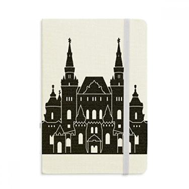 Imagem de Caderno de anotações com estampa de museu natural da Rússia com capa dura em tecido