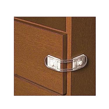 Imagem de 12 Travas Para Gaveta e Porta de Móveis Flexíveis Bebê Prendedor Armário Segurança