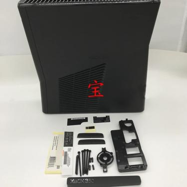 Imagem de Conjunto completo Shell Case para XBOX360 Slim Console  cor preta  peças de reposição  habitação