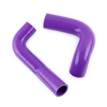 Imagem de JOIUYOLJ Kit de mangueira de radiador de silicone de 3 camadas compatível com Chevrolet Bel Air 4.3L 4.6L V8 1955-1957 (roxo)