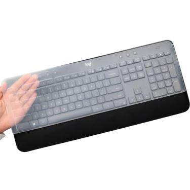 Imagem de Capa de teclado para teclado Logitech MK540 MK545 Advanced Keyboard, Logitech MK545, capa de silicone para teclado Logitech MK540 - transparente