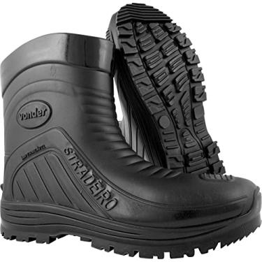 Imagem de Bota De Pvc Preta, Cano Médio, Sem Forro, 42, Stradeiro, Vonder.