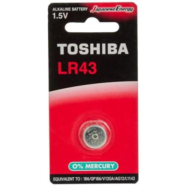 Imagem de PILHA BOTAO ALCALINA TOSHIBA LR43 C/1