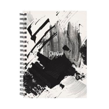 Imagem de Sketchbook Caderno De Desenho Lírico Abstrato 18x25 Ritmo Abstrato 180g