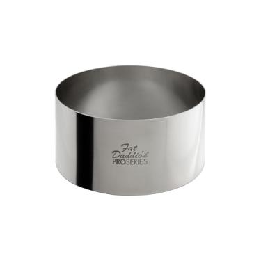 Imagem de Anéis de bolo e pastelaria redondos de aço inoxidável da Fat Daddio, 3.5 x 1.75 Inch