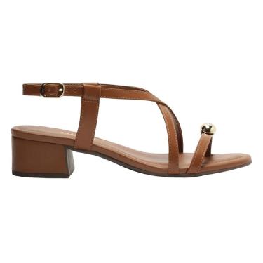 Imagem de Sandália Anacapri Salto Bloco Detalhe Metal