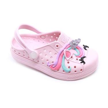 Imagem de Babuche Plugt Joy Kids Unicórnio 3D Gliter Rosa , 33/34