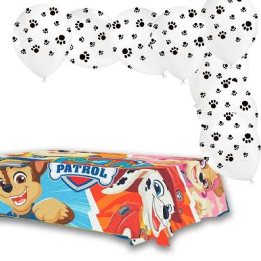 Imagem de Kit Fesa Patrulha Canina Decoração Toalha TNT + 25 Balão - Piffer - Ha