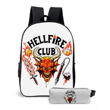 Imagem de Kit Mochila com Estojo Escolar Juvenil da Série Stranger Things  - Use
