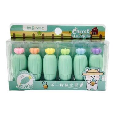 Imagem de Mini Marca Texto Cacto Kit com 6 Unidades - Toys