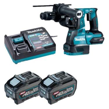 Imagem de Martelete Combinado 40V XGT HR002 2x Bateria 5.0 Makita 110v