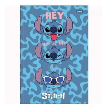 Imagem de Caderno Brochurão 80 Folhas Stitch Disney Foroni - LC