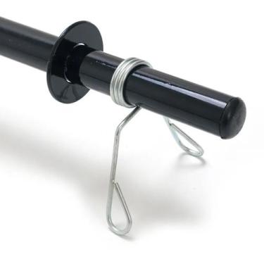 Imagem de Halteres para treino barra 40cm oca com presilhas sem anilhas - Lizza 