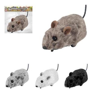 Imagem de Rato Puxa E Solta Brinquedo Pegadinha Ratinho Divertido - Art Brink
