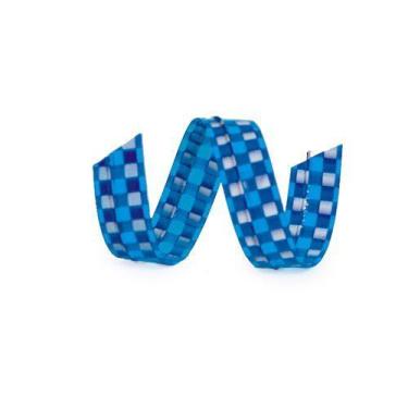 Imagem de Fecho Prático Xadrez Azul G 7x30cm - 100 unidades - Cromus - Cromus Em