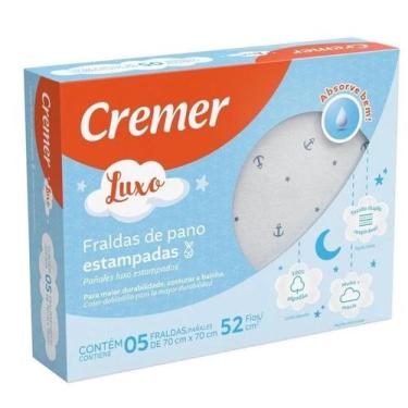 Imagem de Kit Com 10 Fralda De Pano Luxo Estampa 70x70cm - Cremer - Dugu, Mascul